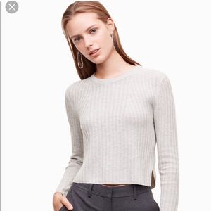 Aritzia Babaton Nathaniel sweater heather grey